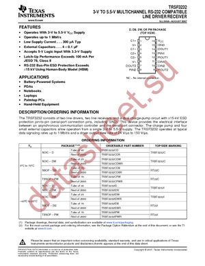 TRSF3232CDBR datasheet  